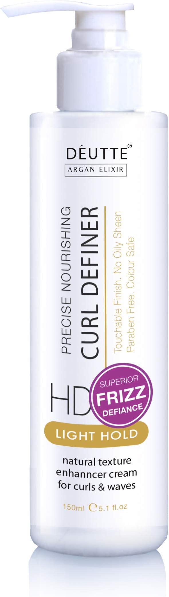 DeUtte Argan Curl Definer Cream Conditioner for Curly Hair & Wavy Styling - 5 Oz