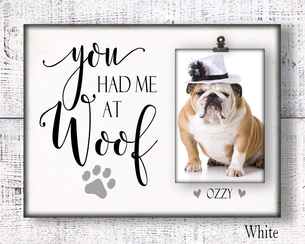 Dog photo frame for 4x6 photo, pet picture
