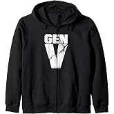 Gen V Cracked Gen V Logo Zip Hoodie