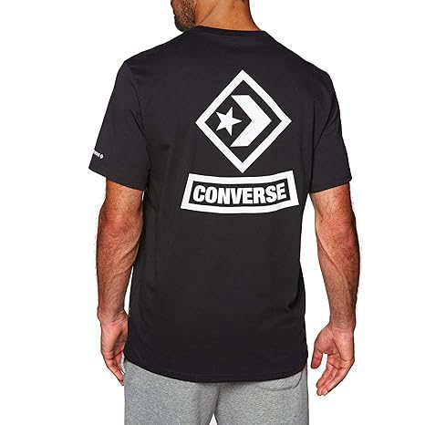 magliette converse uomo nero