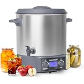 MOOSUM 27 QT Electric Water Bath Canner - Non-Pressure, Digital LCD Display with Timer &amp; Temp Control, Includes Canning Rack &amp; Lid, Auto Keep-Warm &amp; Overheat Protection, Stainless Steel