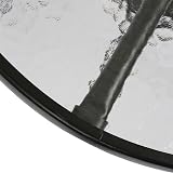 Harbour Housewares Round Glass Top Garden Table 60x60cm Black Frame view 7