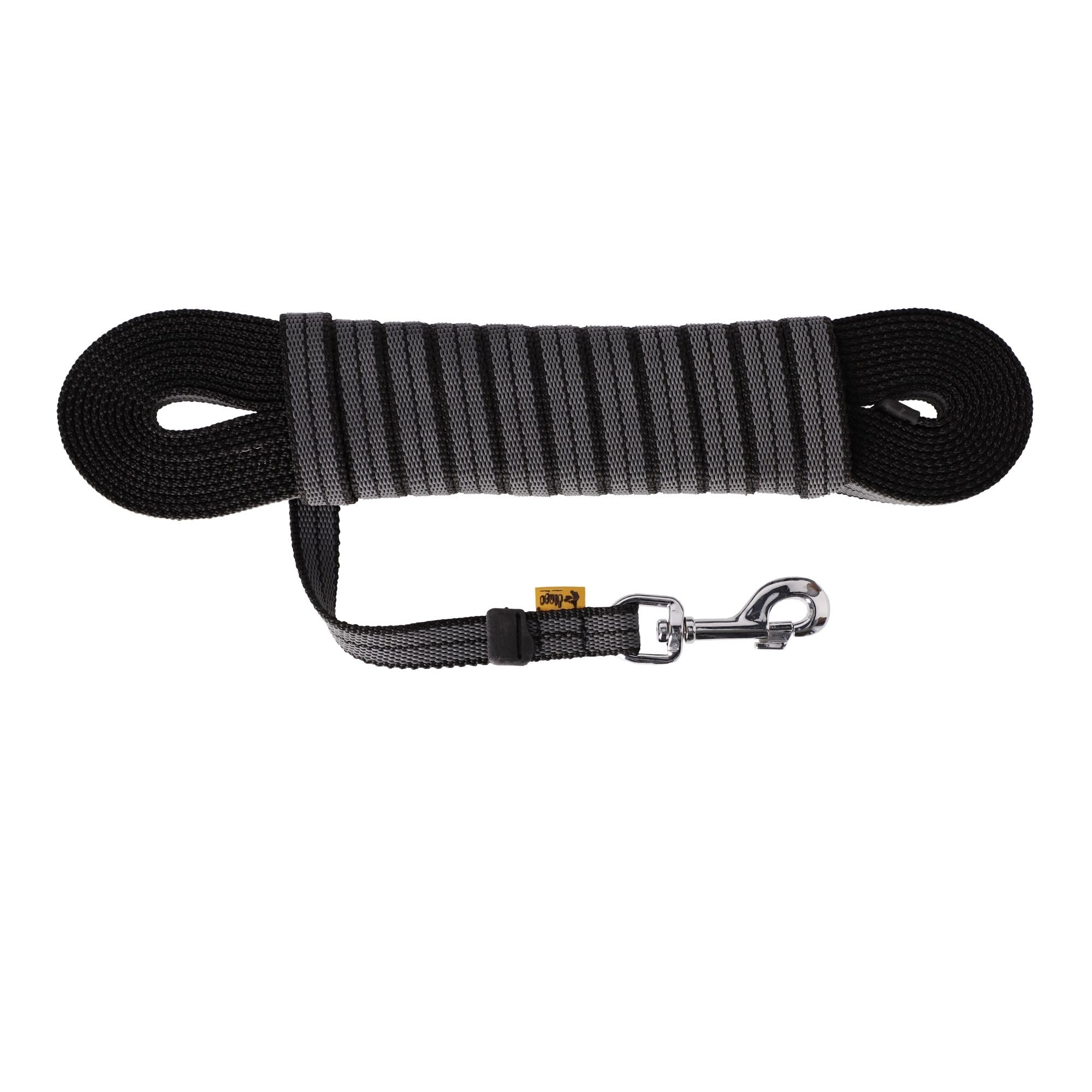 Dingo Rubberized Non-slip Leash for Dog Handmade 10 m No Handle Black 12784