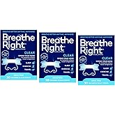 Breathe Right Nasal Strips, Small/Medium, Clear, 30 Count (Pack of 3)