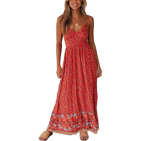 Free People Womens Under The Moonlight Floral Tie-Back Maxi Dress Red 0 at  Amazon Women's Clothing store