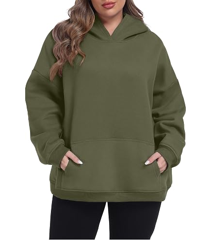 Amazon.com: Eevee Women's Plus Size Hoodie Pullover – Oversized