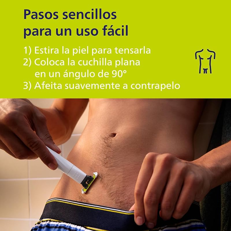 Philips oneblade intimate, mulher e homem, máquina de depilação para a zona íntima, virilhas e axilas, barbear e aparar, lâmina com protecção da pele, qp1924/30