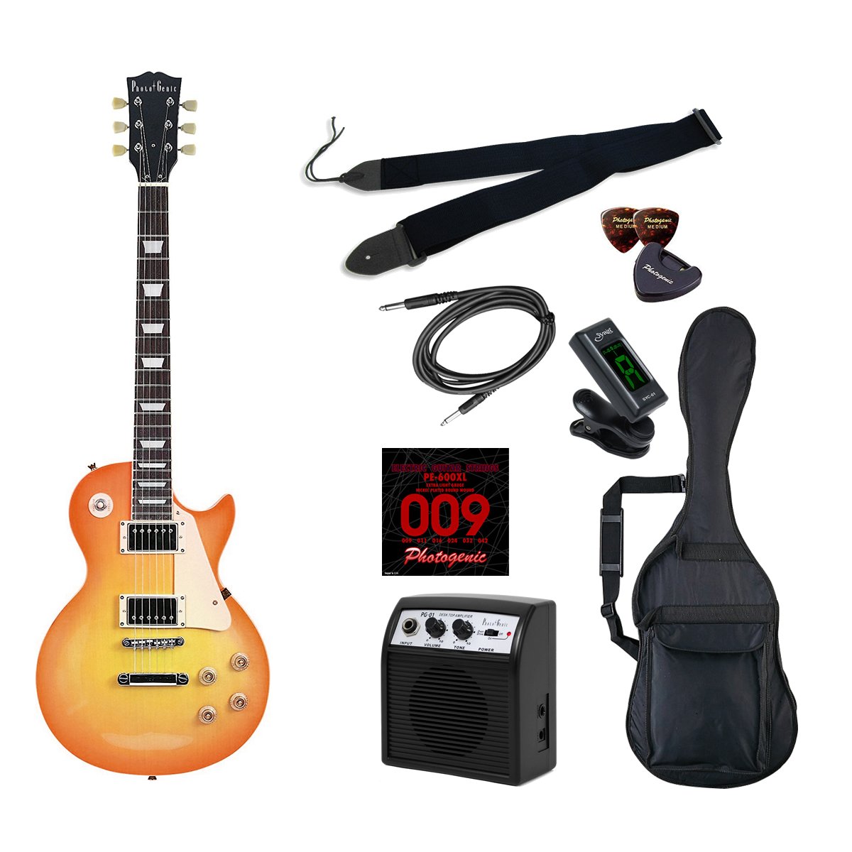 エレキギター Photogenic 初心者入門ライトセット B01gcpbzb4 ハニーバースト ハニーバースト Lp 260 Hb レスポールタイプ エレキギターセット 売上実績no 1 All For Ants Com