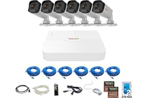REVO America Ultra HD 8 Ch. 1TB HDD IP NVR Video Security System, 4 x 2K (4MP) IR Indoor/Outdoor Bullet Security Cameras - Remote Access Via Smart Phone, Tablet, PC & MAC (No Monthly Fees)