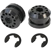 AUPARTIK 2PCS Transfer Case Shift Linkage Bushing with E-clips Fit for Dodge Ram 1500 2500 3500 4X4 Shifter Linkage Control Lever Bushing Grommet Kit 68078974AA 68078975AA