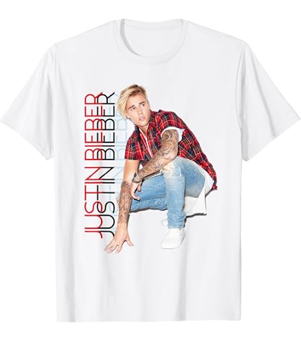Amazon.com: Official Justin Bieber My World 2.0 White T-Shirt