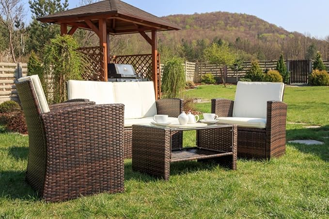 Amazon.de: Gartenmöbel Gartengartnitur DiVolio Casella Lounge Sessel
