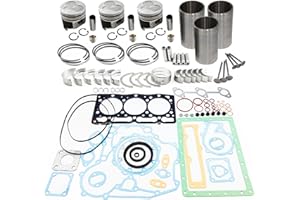 WSBAODAN D1105 Overhaul Rebuild Kit Compatible with Kubota D1105 Engine KX41 KX36-2 KX41-2 U25S Excavator F2400 F2560E F2880 F2680E B1750D B1750E Tractor Replacement Parts