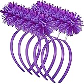 WILLBOND 5 Pieces Pom Pom Headband Head Bopper Headband for Women Adults Accessory Cosplay Supplies