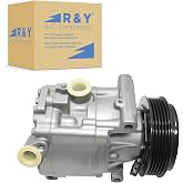 RYC Automotive Air Conditioning Compressor and A/C Clutch FG323 | Fits Fiat 500 1.4L 2012-2019. DOES NOT FIT Fiat 500L, 500X, or 500E Models!
