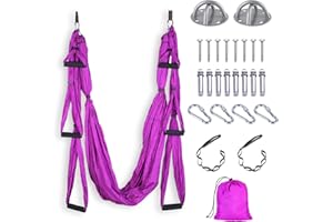 FrenzyBird Yoga Swing Yoga Flying Yoga Hammock with Ceiling Anchors for Gym Home Hanging