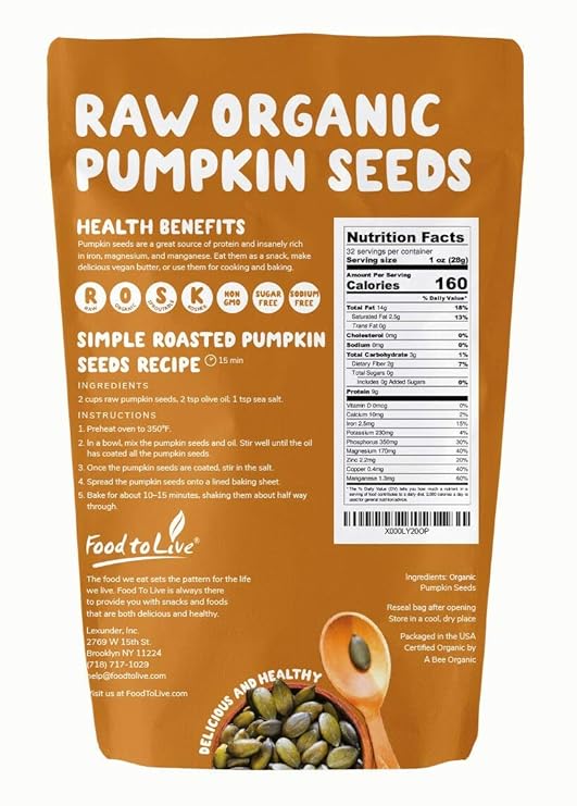 raw organic pumpkin seeds for dogs
