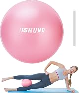 jjshund 25 cm Pilates Ball Small Exercise Ball for Home Gym Yoga Balance Core