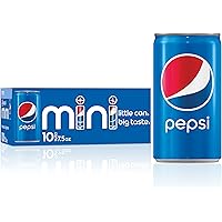 Pepsi Soda, Mini Cans, 7.5 Ounce (Pack of 10)