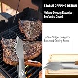 STEVEN-BULL S Charcoal BBQ Tongs 17 Inch Long Stainless Steel Grilling Tool view 3