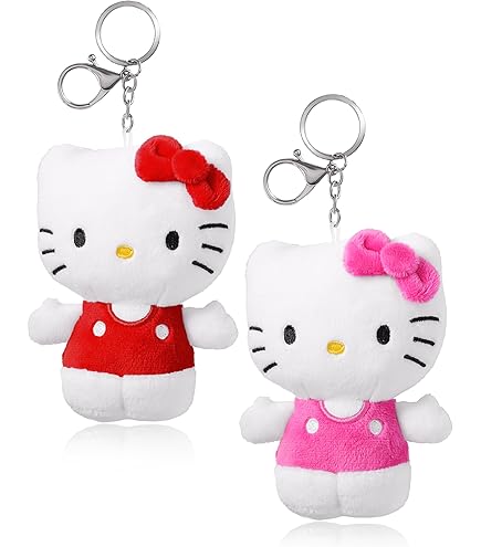 Amazon.com: U.P.D. Inc Hello Kitty Plush Zipper Pulls, 5 inches