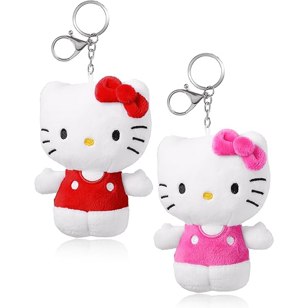 Amazon.com: Hello Kitty Plush Keychain Set - Bundle with Zipper