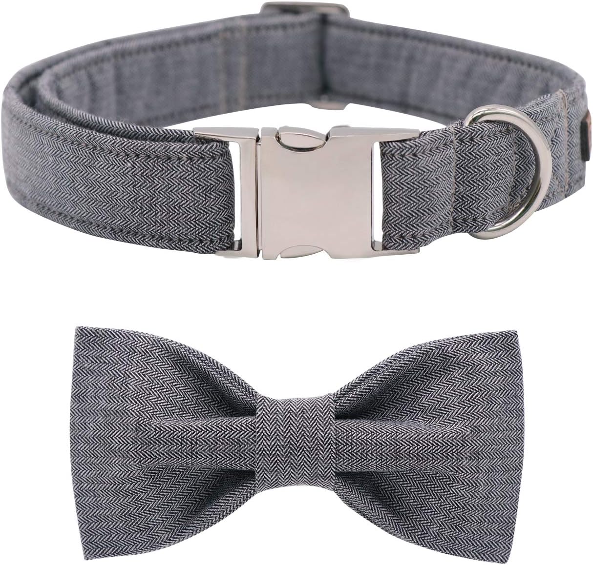 Lionet Paws Dog Collar with Bowtie, Durable Adjustable and Comfortable Cotton Collar for X-Small Dogs and Cats, Neck 8-12in - Image 4