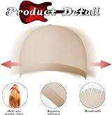 AOMIG Rock Star Heavy Metal Wig Set Blonde Red Bandana 58 cm Long Wig view 3