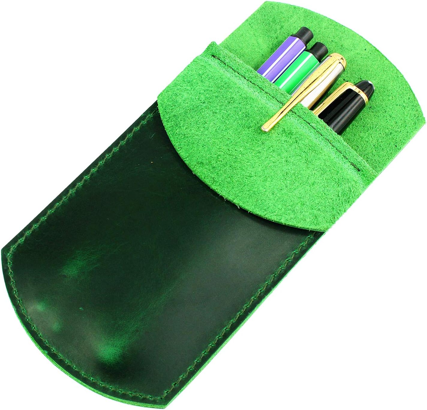 LXFF Durable Leather Pocket Protector/Pencil Pouch/Office & Work