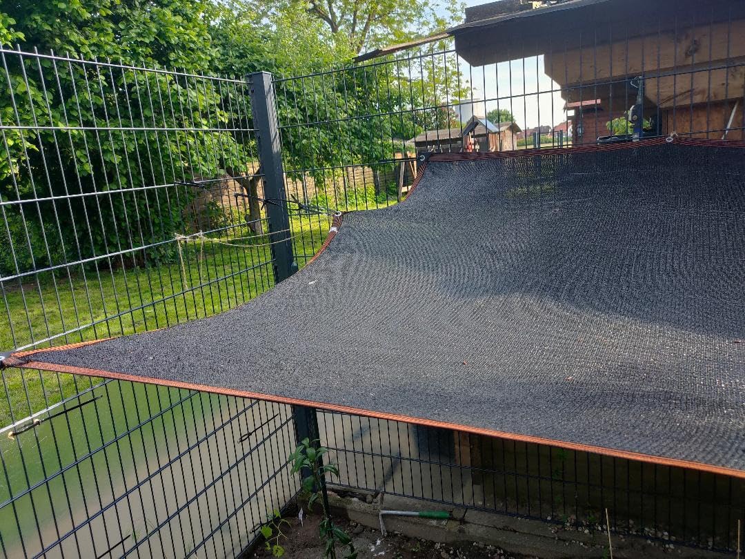 Outdoor Shade Netting, 2 x 6 m, 95% UV for Greenhouse, Garden, Pergola, Patio, Weatherproof, Shade Sail Ideal for Terrace, Chicken Coop, Plants
