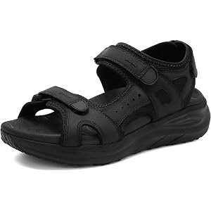 BEMIRO Womens Orthopedic Walking Sandals with Comfortable Arch Support | Non-Slip 2" Cushioned for Plantar Fascitis Relief, C