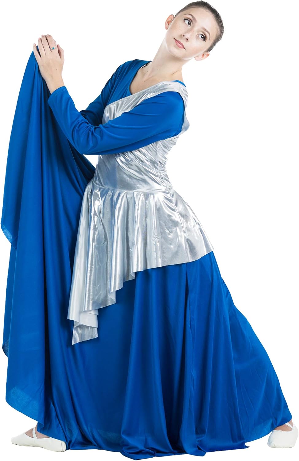 Danzcue Women's Asymmetrical Praise Dance Tunic: Clothing