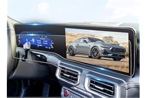 BIBIBO 2Pcs for 2024 2025 Ford Mustang Screen Protector 2024 2025 Ford Mustang Ecoboost/ EcoBoost Premium/GT/GT Premium/Dark Horse/Dark Horse Premium Display,[Anti Glare& Scratch Ultra-Clear] 2024 Ford Mustang Accessories PET Nano Foils 2024 2025 Mustang