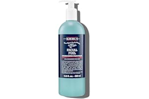 Kiehl's Facial Fuel Face Wash, Refreshing + Invigorating Men's Gel Cleanser, with Caffeine, Vitamin E and Menthol, Non-Drying Formula Moisturizes Skin, Great for Clogged Pores, for All Skin Types