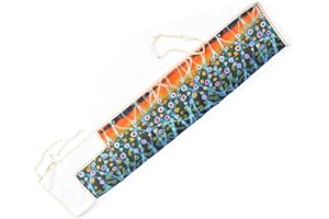 M MAXIMUMCATCH Maxcatch Fly Rod Sock, for 9ft 4-Sec Fly Rod, Thicken Cotton Fabric Protector Rod Cover with 4 Compartments