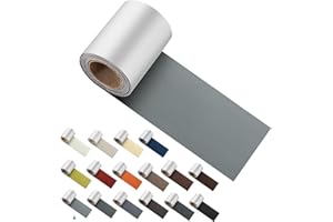 ILOFRI Leather Patch Tape, Vinyl Repair Kit 3 x 60 inches Leather Repair Patch for Furniture, Leather Couch Patch for Sofas, Furniture, Car Seats, Office Chairs, Interior - Light Gray
