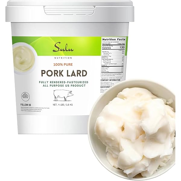 Amazon.com: 100% Pure Grass Fed Lard-Food Grade- 7 lbs