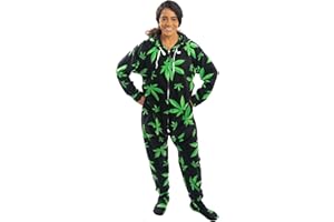 Forever Lazy Footed Adult Onesies, One-Piece Pajama Jumpsuits for Men and Women, Unisex. with Detachable Feet.