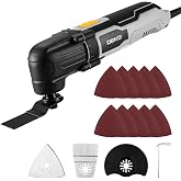 DEKOPRO Oscillating Multi Tools 2.5-Amp: 3000-22000 RPM Electric Corded Multi Tool, 6-Speed Control, 3&deg; Oscillating Tools Angle, Soft-Grip Oscillating Saw for Wood, Plastic, Metal