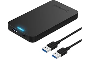 SABRENT 2.5 SSD Enclosure, HDD Docking Station, Super Fast Data Transfer, Support UASP, LED Indicator, Tool-Free, USB Cable I