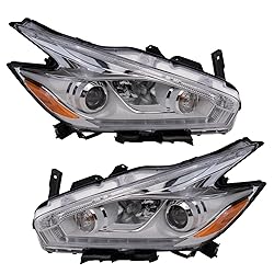 TRQ Headlight Assembly Set Headlights Driver