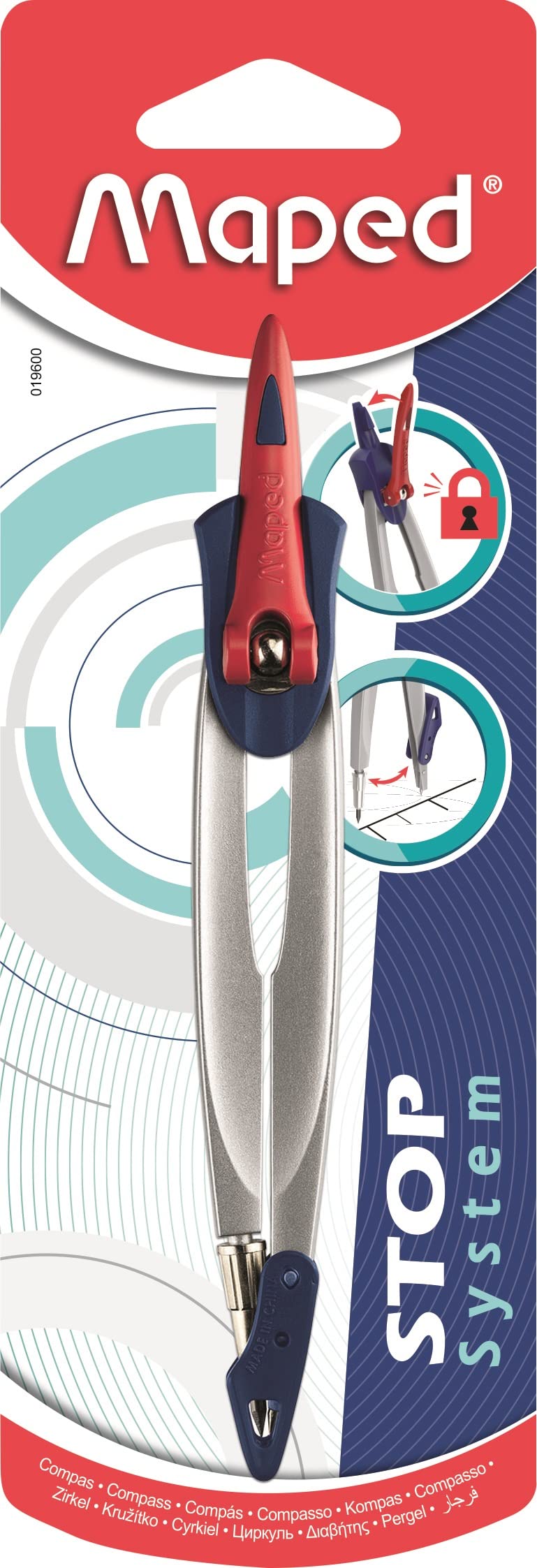 MAPED Stop System Compass with Arm Stopper