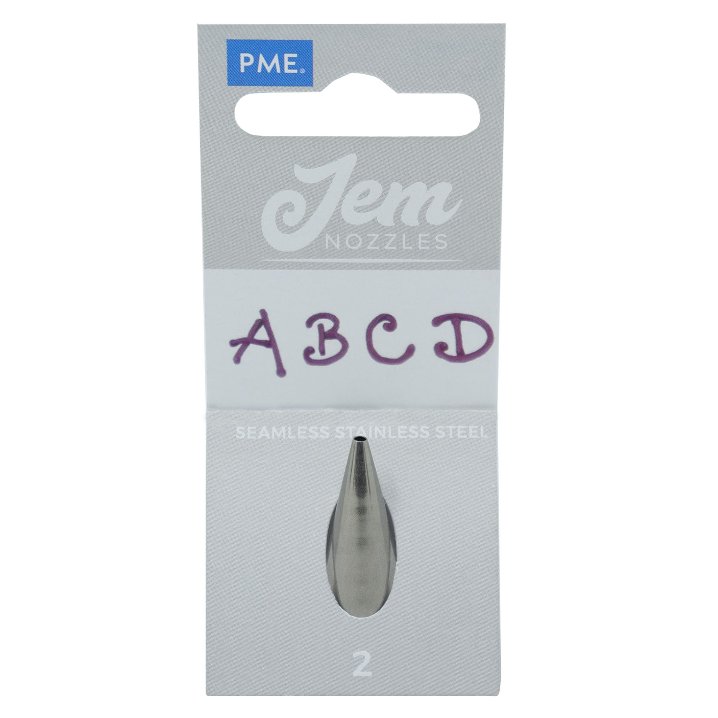PME JEM Round Piping Nozzle no. 2, Silver