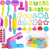 Jiosdo Dough Tools and Cutters 40 Pcs Set with Storage Box