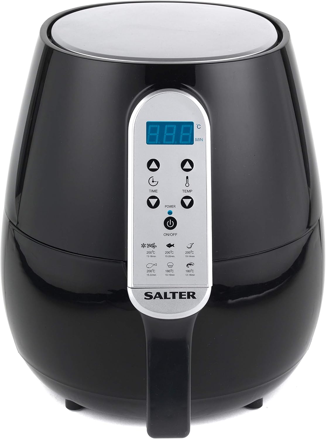 Salter EK2559 XL Hot Air Fryer with Non-Stick Basket| Digital Touch Sensitive Controls | Adjustable Timer | Healthier Oil Free Cooking | 4.5 Litre |1500 W|, Black - Image 3