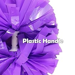 Hooshing 2PCS Purple Pom Poms Cheerleading with