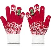 Long Keeper Winter Gloves for Women Touch Screen Warm Gloves Cold Weather Lined Stretchy Knit Thermal Texting Running Glove