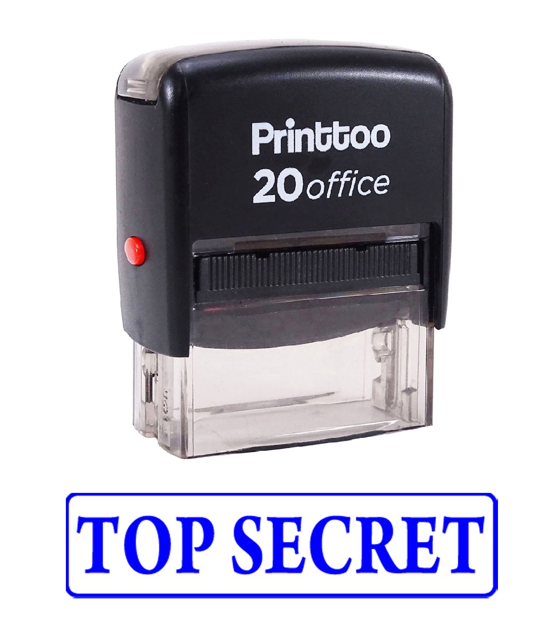 Printtoo TOP Secret Self Inking Rubber Stamp Office Stationary Custom Stamp-Blue