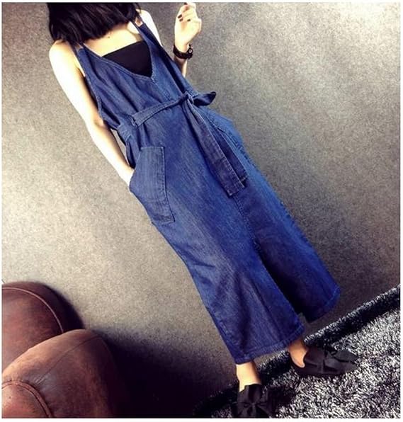 Amazon Co Jp バハギア Bahagia デニム ロングワンピース ワンピース ベルト ベアトップ 3点 セット Vネック サロペット ゆったり ロング丈 マキシ丈 ドレス 普段着 リゾート レディース ジャンスカ ジーンズ 青 M 服 ファッション小物