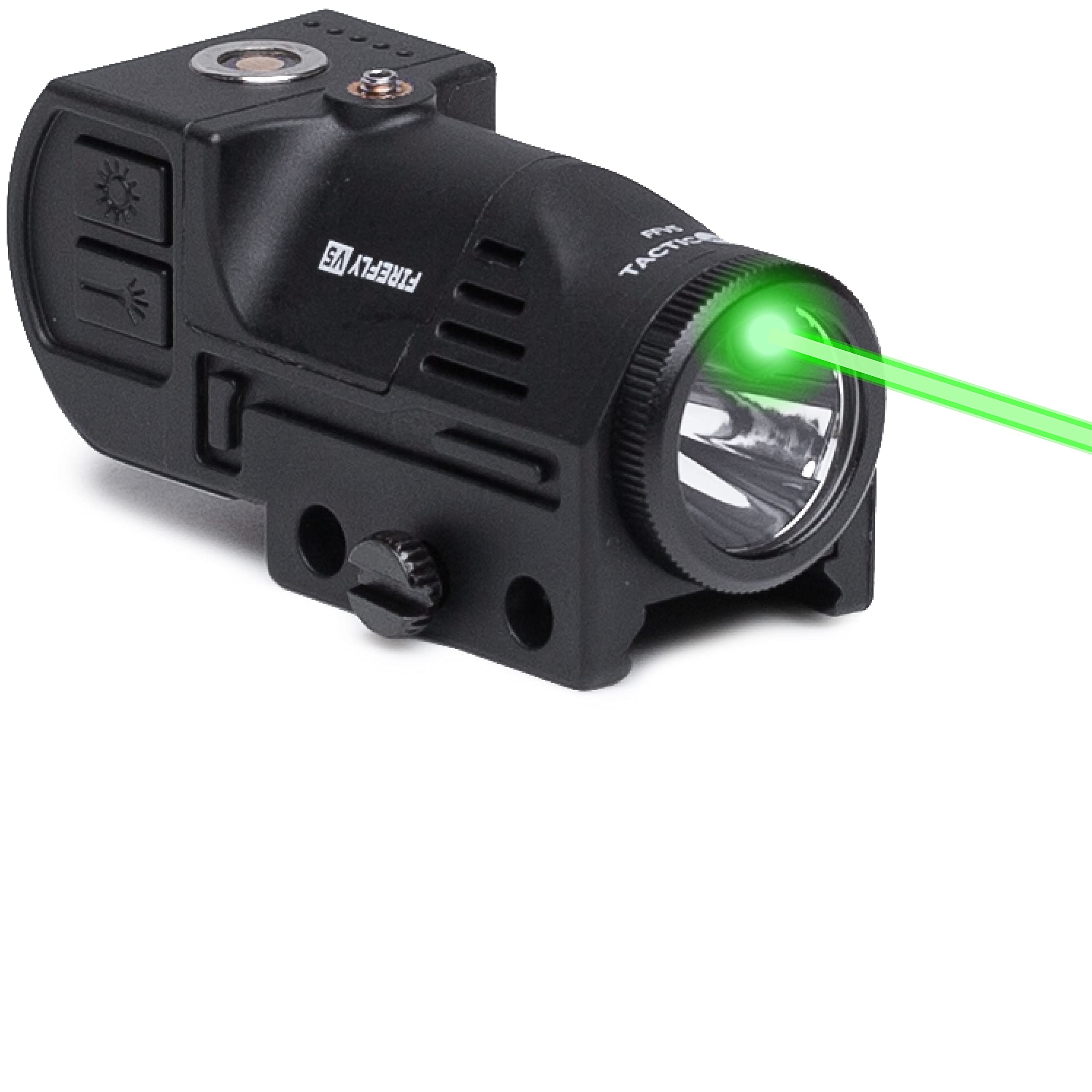 Photo 1 of Firefly V5 Rechargeable Gun Light Laser Flashlight Pistol Combo | Combat Veteran Owned Company | 500 Lumens Tactical Flash Light with Laser for Handgun Rifle Shotgun